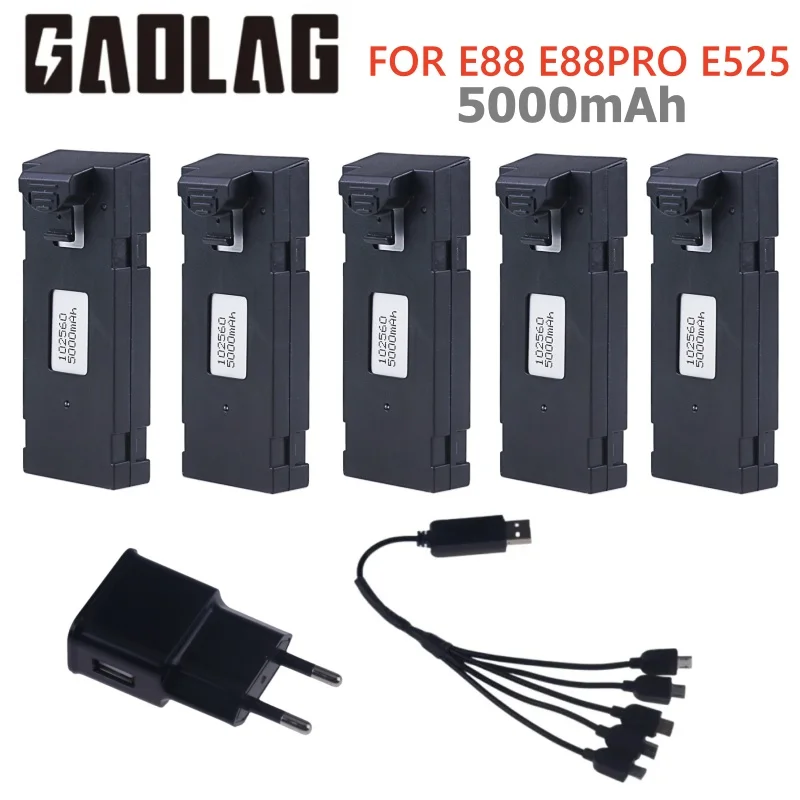 Drone Rc E99 Pro - Original Rechargeable 3.7V 5000mAh Li-ion Battery