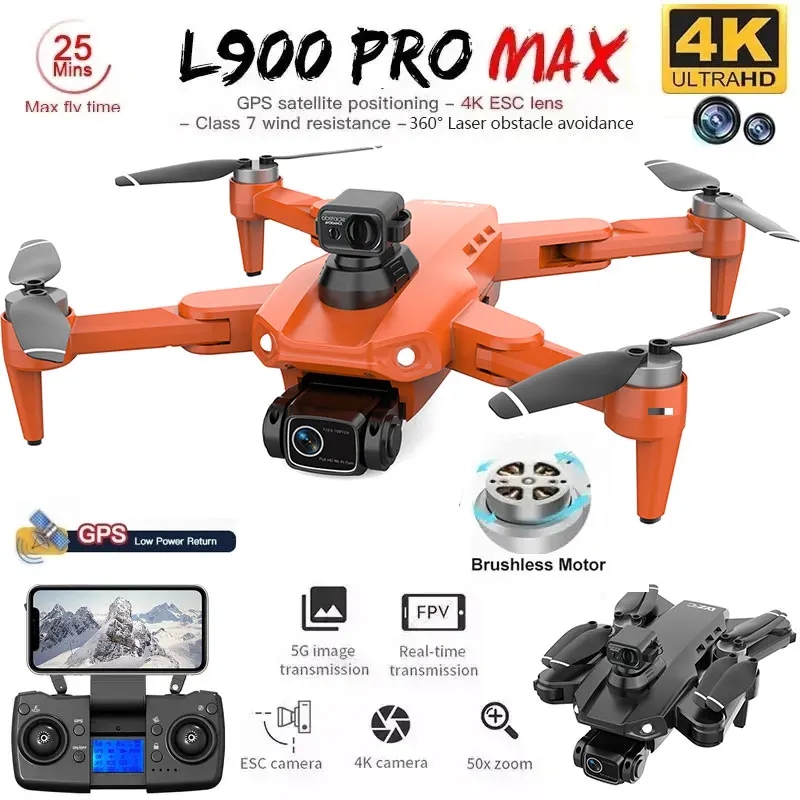 L900 Pro MAX GPS Drone 4K Prof - đánh giá và giá Drone Rc Team City