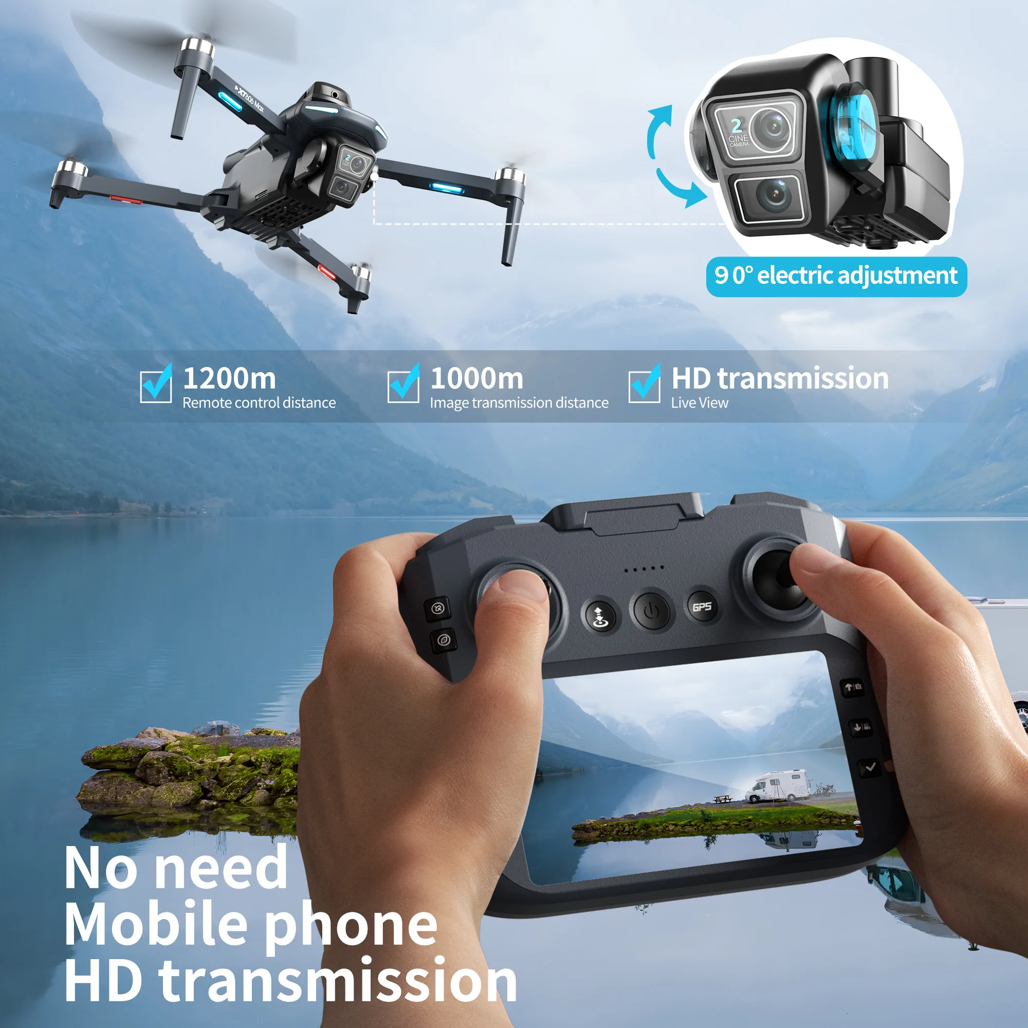 Original XT606 Drone Professio - đánh giá và giá Drone E88Pro Rc 4K