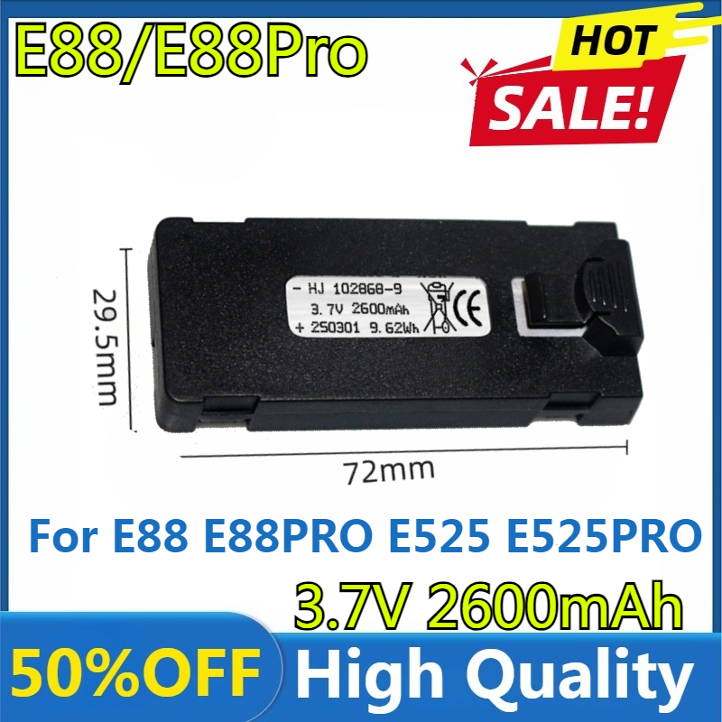 E88 Battery 3.7V 2600mAh For E - đánh giá và giá Rc Drone E88
