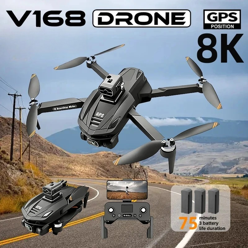 Original V168 GPS Drone Profes - đánh giá và giá Drone E88Pro Rc 4K