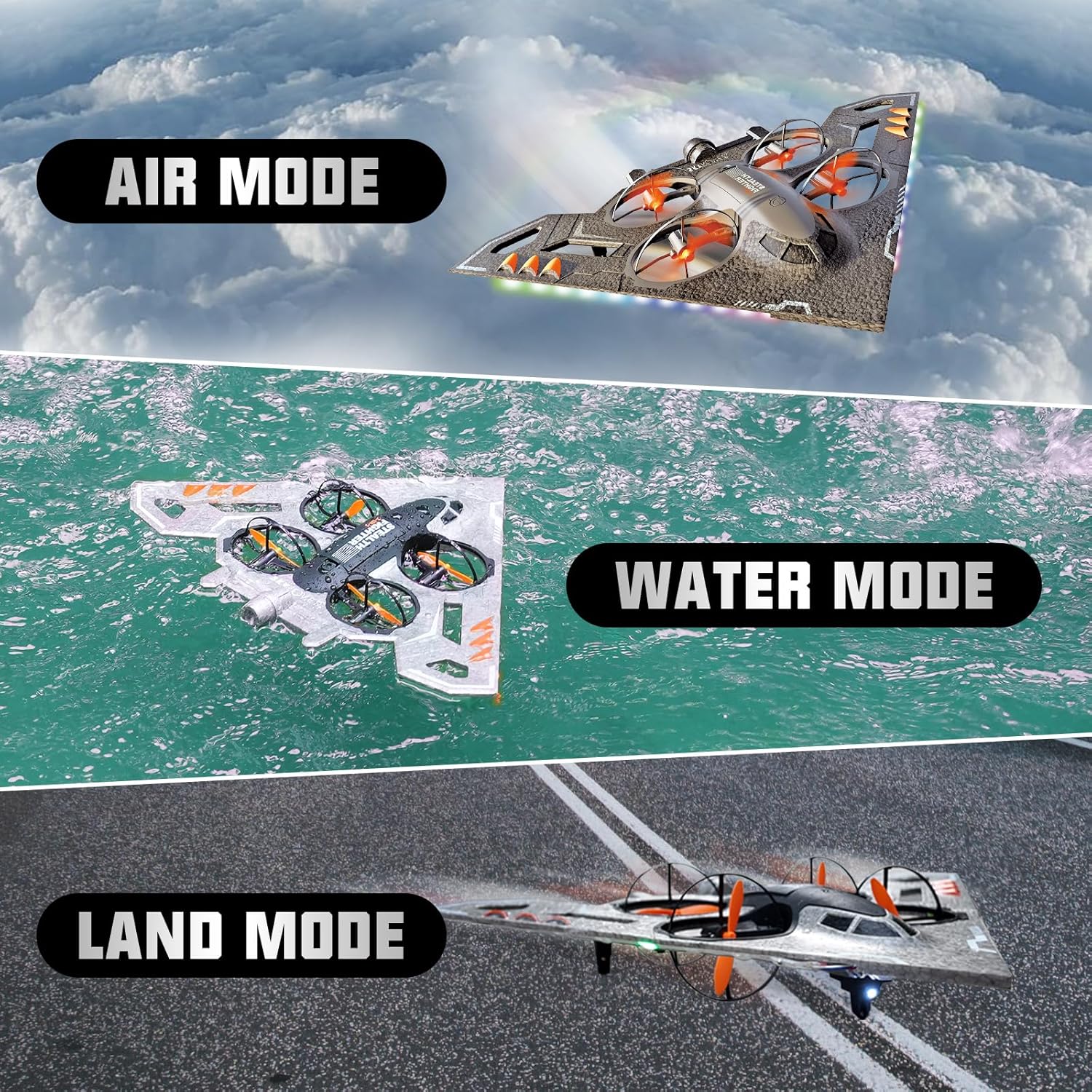 3-in-1 RC Jet Plane, Remote Co - đánh giá và giá Drone Rc Fighter Jet