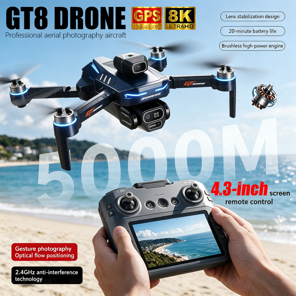 NEW GT8 HD RC Drone 4K Profess - đánh giá và giá Drone E88Pro Rc 4K