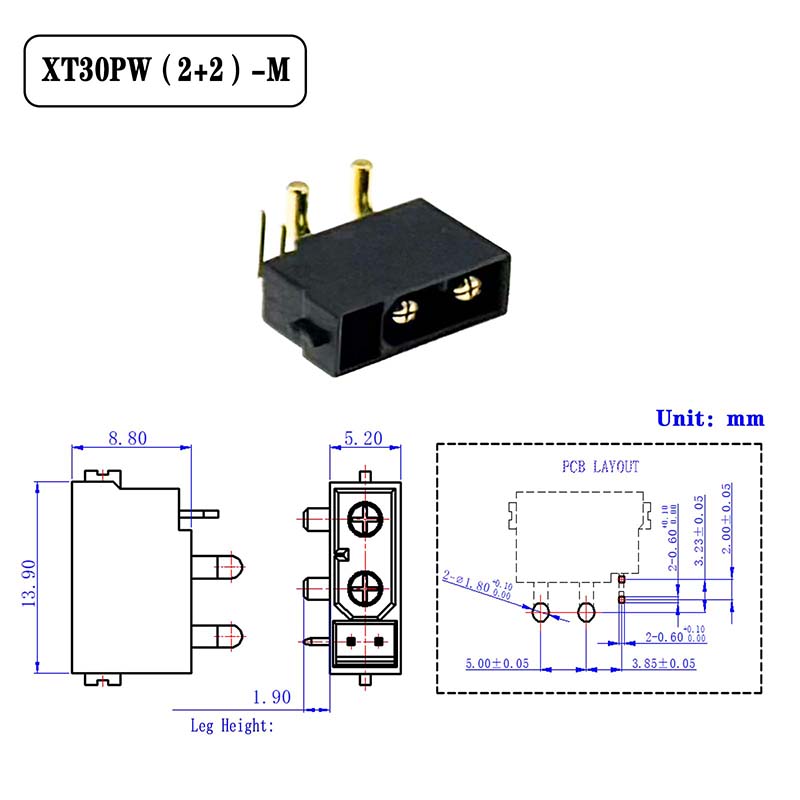5PCS Amass XT30(2+2)-F XT30PB( - đánh giá và giá Drone Rc Signal