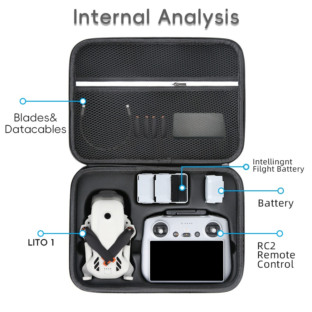 Portable Carrying Case For DJI - đánh giá và giá Drone Dji Rc N3