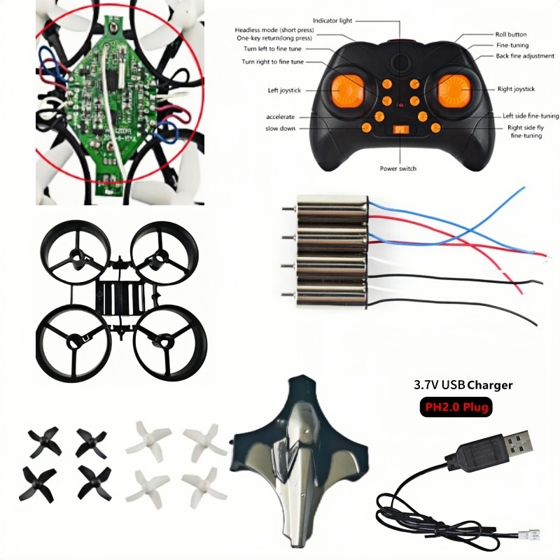 Complete DIY Drone Kit 2.4G 6A - đánh giá và giá Rc Helicopter Gyro