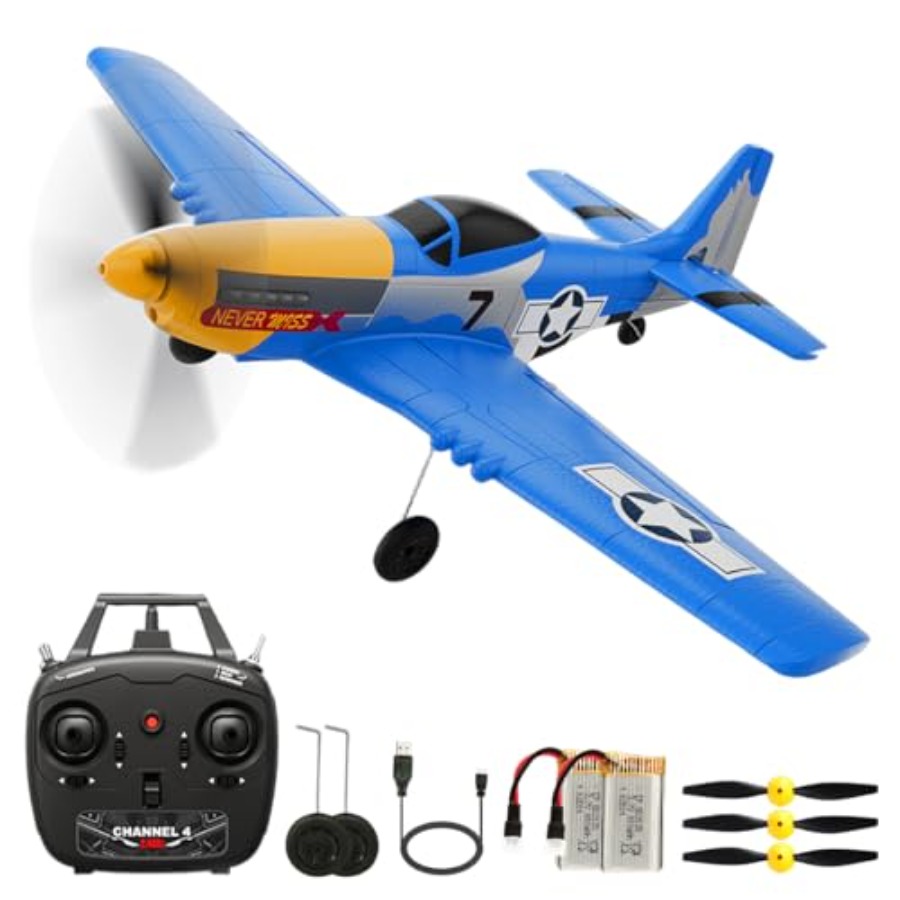 P51D RC Plane 4CH 2.4GHz RTF R - đánh giá và giá Drone Top Rc