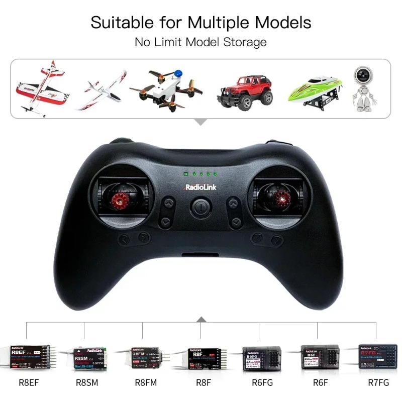 Radiolink T8S 8CH 2.4G RC Tran - đánh giá và giá Drone Rc Game