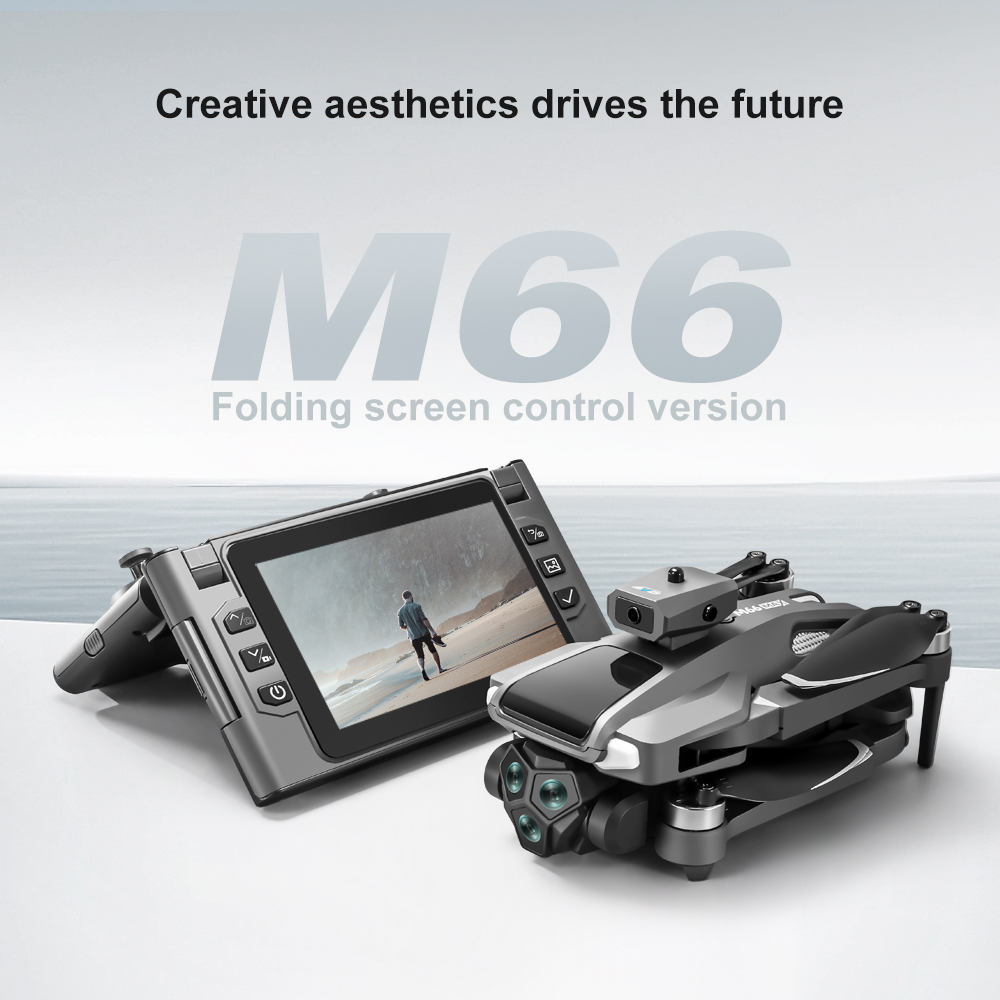 Foldable M66 RC Drone with 4.5 - đánh giá và giá Drone Kf Rc