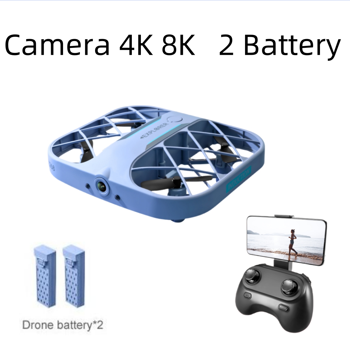 JJRC H107 FPV RC Drone with 2  - đánh giá và giá Drone Kf Rc